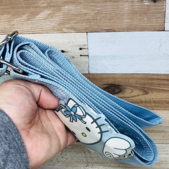 NEW Vintage Sanrio Hello Kitty Angel Blue Bag Strap Name Tag - Picture 9 of 10